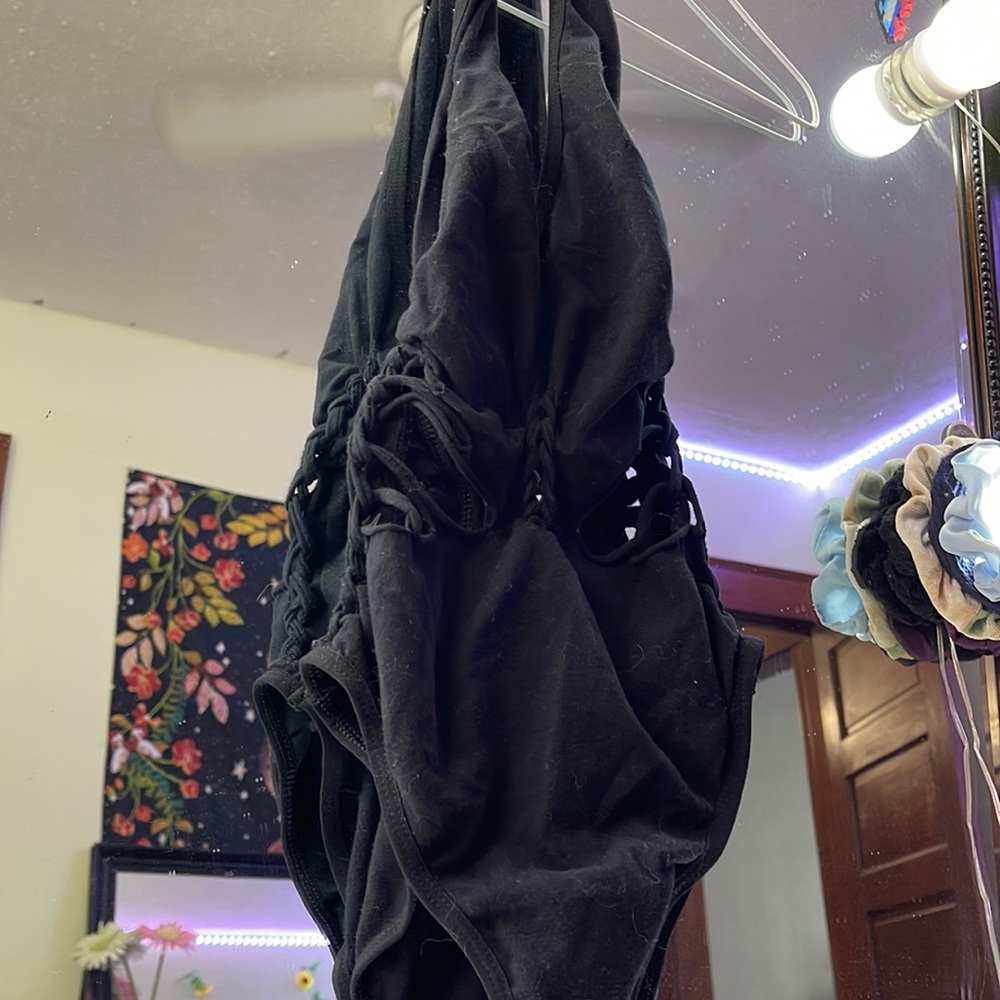 slitweave bodysuit. cheeky & sexy.